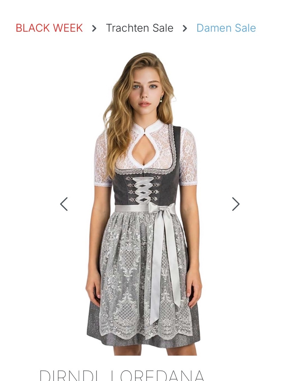 BNWT - Austrian dirndl Dress - size 38